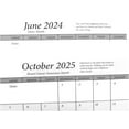 2pcs 2 Year 2024 2025 Pocket Calendar Planner with Note Pad (Flower