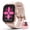 Pink, variant on Smart Watch Compatible with Android and iPhone, 1.83" HD Touchscreen, Answer/Make Calls/100+ Sports Modes/Message Reminder, IP68 Waterproof, Pink