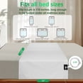 thumbnail image 5 of Merisky Grounding Sheets, Grounded Half Flat Bed Sheets 24"x110" Fit All Bed Sizes, Conductive Sheets with Cord & Clips, 5% Silver Fiber Earth Connected Sheet for Sleep (White, 1 Pack), 5 of 6