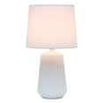 thumbnail image 3 of Mod Lighting and Decor Pleated Base Table Lamp with Tapered Shade - 17.5" - White, 3 of 9