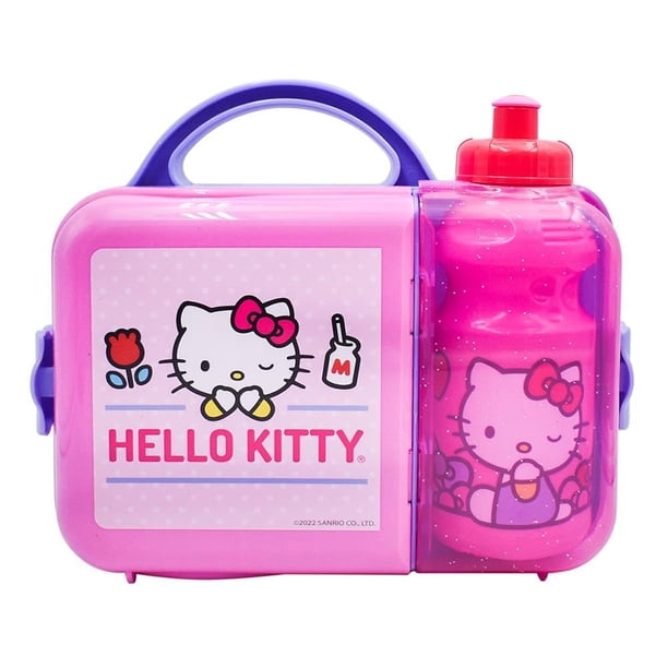Lonchera Fun Kids de Hello Kitty con Botella de 473 ml Fucsia