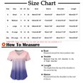 thumbnail image 2 of Summer Savings Clearance 2024! TAGOLD Womens Summer Tops, Womens Tops Clearance Fashion Short Sleeve V-Neck Tops Working Uniform Printing Pocket Blouse Tops Purple, 2 of 3