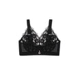 thumbnail image 4 of Sujetador de encaje transparente para mujer, sin aros, fino, talla grande, 4 of 8