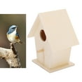 thumbnail image 4 of M Buder Casa de Pájaros Colgante de Madera Compuesta para Bricolaje Decoración de Jardín Interiores y Exteriores Nido Pequeño Seguro (12 cm / 4.72 inches), 4 of 9