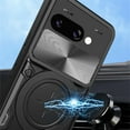 thumbnail image 4 of MYKOMI for Google Pixel 9a 6.3" Armor Case with Magnetic Ring Kickstand, Rugged Military Grade Shockproof Case with Slide Camera Lens Cover for Google Pixel 9a, 4 of 9