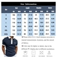 thumbnail image 3 of Polo Shirts for Men 1/4 Zipper Henley Color Block T Shirts Causal Summer Athletic Tees, M, 3 of 4