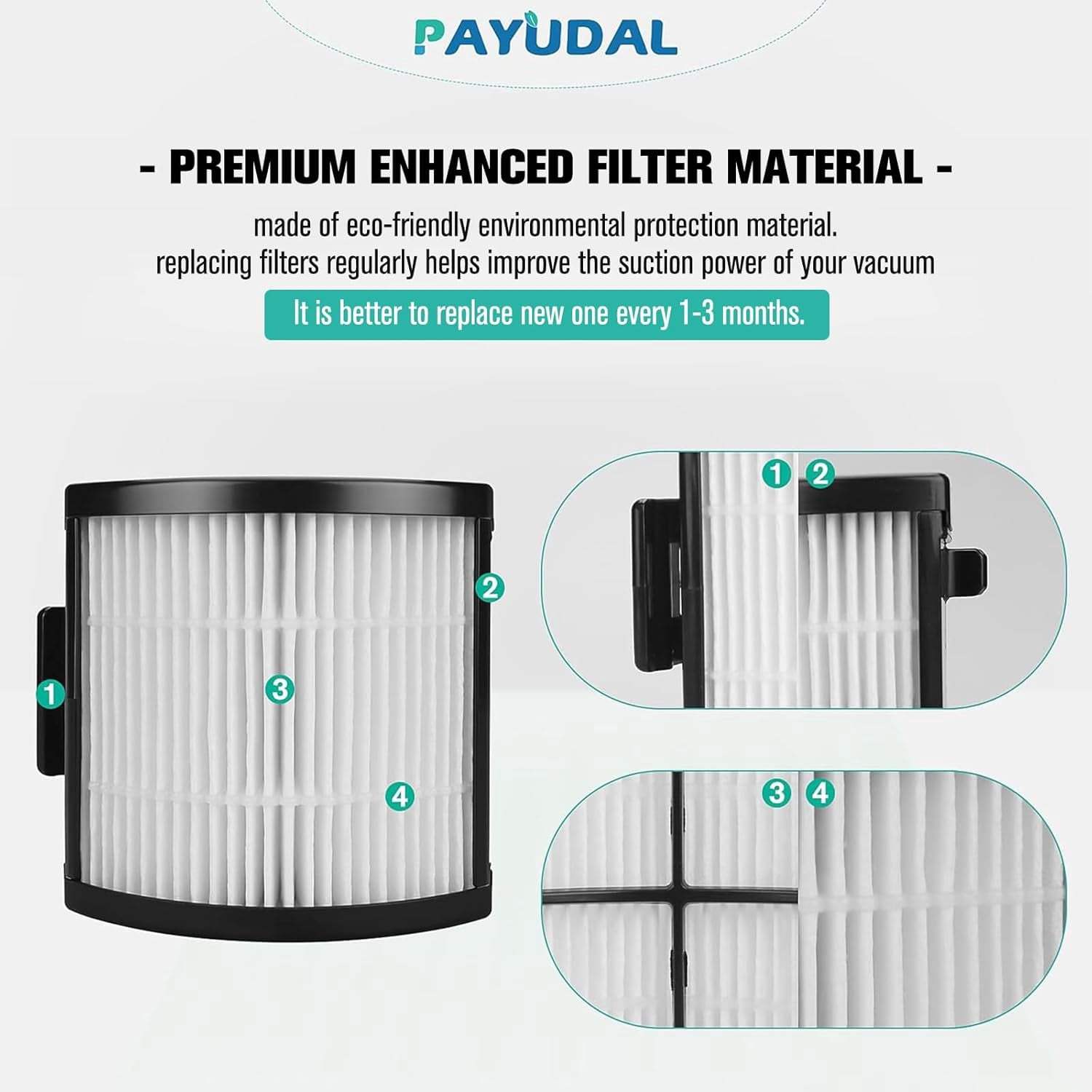 IW3511 IW1111 HEPA Filters Replacement Parts For Shark IW3511 Detect Pro Lightweight Cordless Stick Vacuum Cleaner. For Shark Detect Pro Auto-Empty System Portable Handheld Attachment Washable Kits.