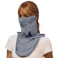 thumbnail image 4 of Sun Protective Scarf Breathable Lightweight Outdoor Neck Gaiter for Women Men Summer Cycling Hiking Womens Head Cover Head Drape Shoulder Pads Extra Long Thin Scarf Lightweight Blanket Shawl, 4 of 5