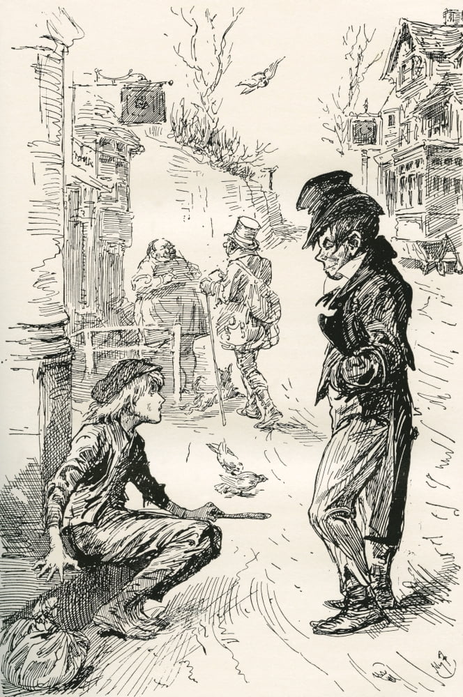 Oliver Falls in with The Artful Dodger Hullo my covey whats the row said this strange young gentleman to Oliver I am very hungry and tired replied Oliver the tears standing in his eyes as he spoke