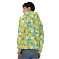 thumbnail image 4 of Uemuo Lemons Chamomile Flowers And Leaves for Men's Fashion Full-zip Hoodies & Sweatshirts with Kangaroo Pocket, Zip-up Hooded Sweatshirt, Moisture Wicking & Breathable-Large, 4 of 5