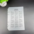 thumbnail image 1 of A5 A6 6-Hole Calendar Plastic Board For Loose-Leaf Notebook Planner Binder 2025, 1 of 7