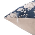 thumbnail image 5 of Fabdivine Block Print Throw Pillow Cover, 16x16 Inch Duck Canavs Decorative Cushion Cover, Floral Print Boho Design Blue Pillow Cover for Sofa and Couch, 5 of 5