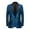 Blue, variant on toraway Men Suit Pants Red Autumn Male Prom Party Suit Flower Fashion Sequin Slim Fit Long Sleeve Youth Lapel Casual S