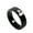 Black, variant on Unisex Ceramic 6mm Personality Simple Dragon Claw Solitaire Crystal Inlay Couple Ring Matching Set Promise Wedding Band White Size 8