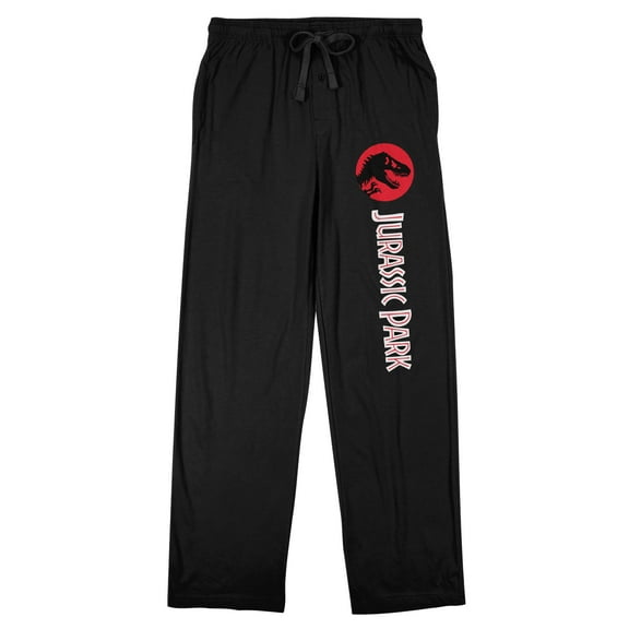 Jurassic Park Black Sleep Pajama Pants-Medium