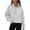 Grey, variant on Rosvigor Sweatshirt for Women Half Zip Cropped Pullover Fleece Hoodies Fall Winter Tops Thumb Hole
