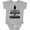 AC-Heather Grey, variant on Easily Distracted by Penguins Boys or Girls Baby Bodysuit