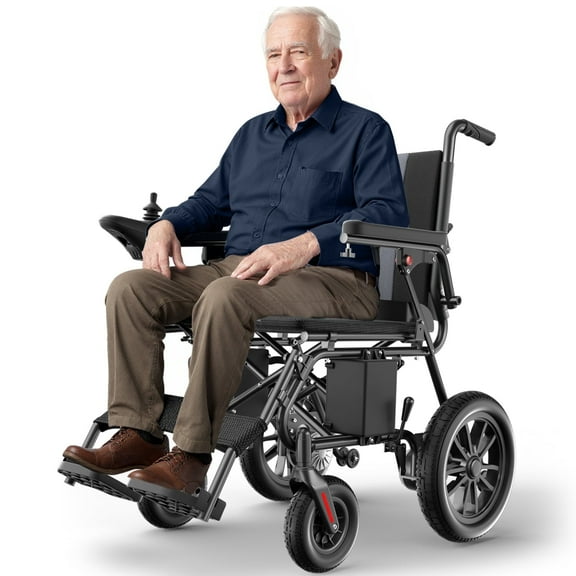 STACOO Electric Wheelchair for Adults, 500W Motorized Wheelchair with 20 Travel Range, All Terrain Portable Electric Wheelchair for Seniors 350LB Capacity