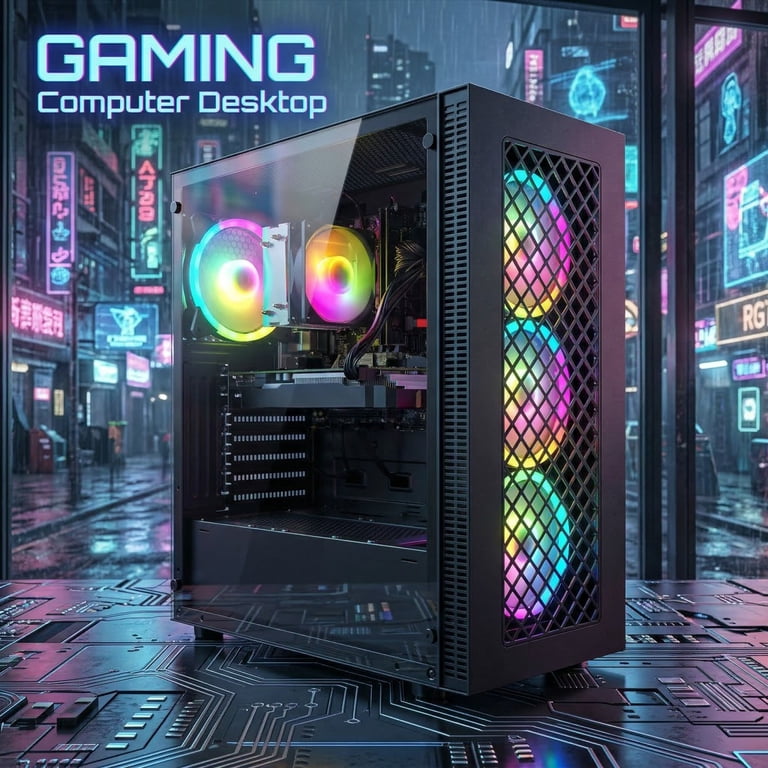 STGAubron Gaming Desktop PC, Intel Core i7 up to 3.9Ghz, RTX 2060