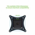 thumbnail image 4 of NavePoint Triple LCD Monitor Desk Mount Stand Heavy Duty Adjustable 3 Screens Upto 27-Inches Black, 4 of 5