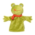thumbnail image 1 of EeaseMX Marionetas de mano de animales de dibujos animados para niños, muñecos de animales, juguetes de guante para niños, juguetes interactivos entre padres e hijos (rana), 1 of 7