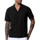 thumbnail image 1 of Camisa Formal Hombre Camisa Casual Manga Corta Arjen Kroos, 1 of 7