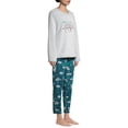 thumbnail image 7 of Secret Treasures Women’s and Women’s Plus Long Sleeve Plush Pajama Set, 7 of 7