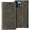 Slate, variant on iPhone 12 mini Case Leather Suede Wallet Card Holder Shockproof Cover