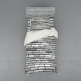 thumbnail image 2 of Ambesonne Grey Bedding Set 4 Pcs, Brick Wall English Style, Queen, Grey, 2 of 3