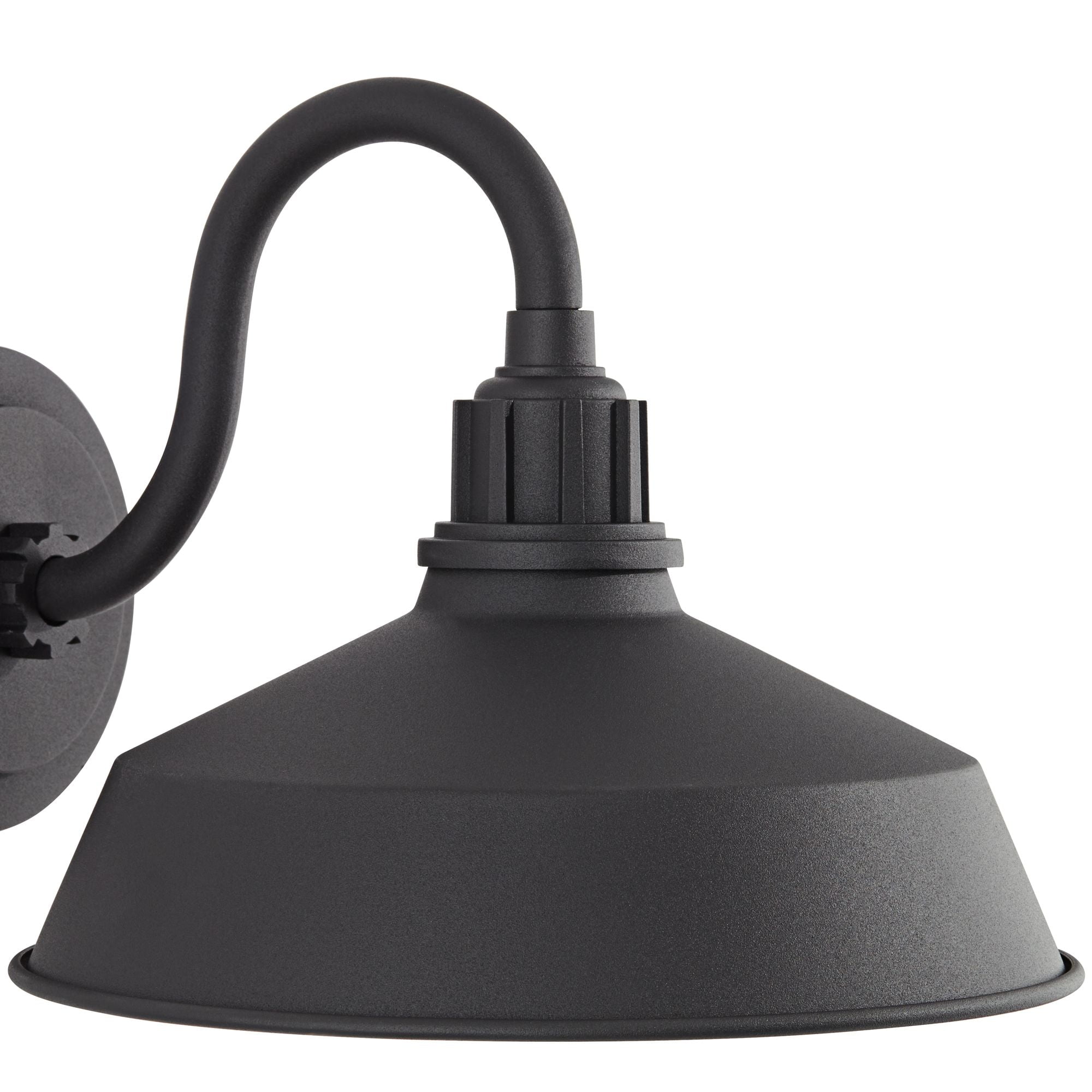 Franklin Iron Works Arnett Rustic Outdoor Wall Light Fixture Black Gooseneck Arm 10 1/2" for Post Exterior Barn Deck House Porch Yard Posts Patio Home