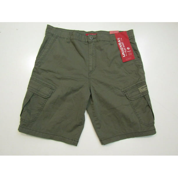 Unionbay Men's Cargo Shorts Flex Waist Cotton Comfort Short Dusty Olive ...
