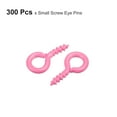 thumbnail image 3 of 300 Pack Small Screw Eye Hooks Mini Eyelets Screws, 5x10x1.2mm, Dark Pink, 3 of 5