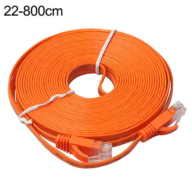 0.5-15m Cat6 Speed Gigabit Ethernet Network Lan Cable Flat Utp Patch Router Cable zhangyuxiang LED