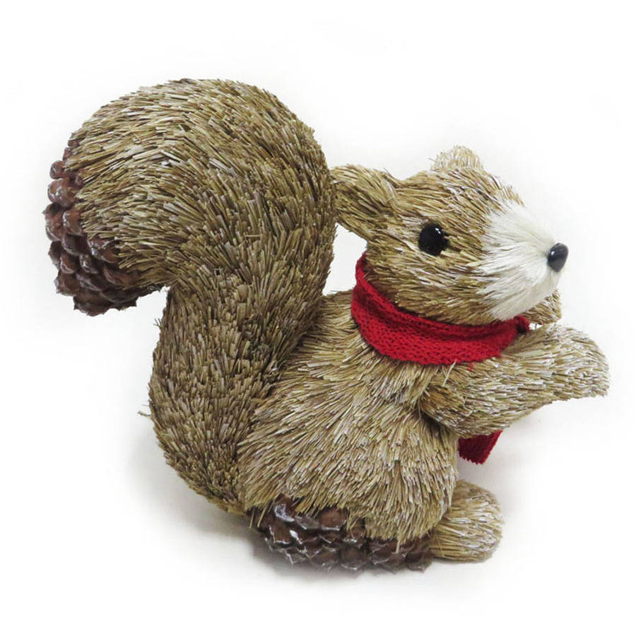 Holiday Time Christmas Decor 17" Natural Squirrel Decor