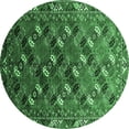 thumbnail image 1 of Ahgly Company Indoor Round Oriental Emerald Green Industrial Area Rugs, 6' Round, 1 of 4