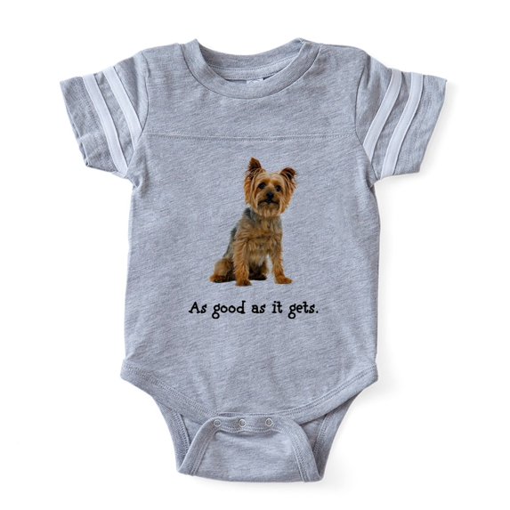 CafePress - Good Silky Terrier - Cute Infant Baby Football Bodysuit