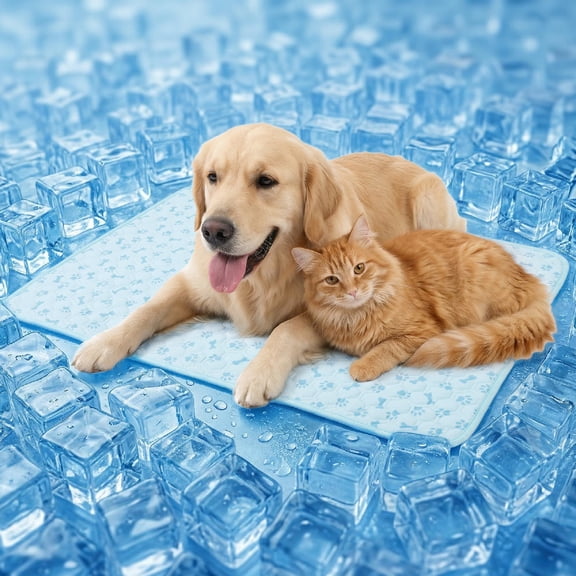 shuaien Dog Cooling Mat for Large Dogs, 39"x27.5" XLarge Self Cooling Pad, Non-Slip Pet Cool Mat, Foldable & Washable for Kennel, Crate, Bed, Car, Indoor & Outdoor Use, Endothermic Technology