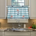 thumbnail image 5 of Coolnut Mushroom Kitchen Curtains 2 Panels, UV Protected Tier Curtains Half Window Curtains for Guest Room Bathroom Sink Laundry Room Basement,24"x 27", 5 of 6