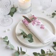 thumbnail image 3 of Cloth Napkins Set of 2 - 20x20 Inches, Pink Eucalyptus Leaves Washable Reusable Table Napkins, Spring Botanical Leaf Branches Soft & Absortbent Dining Napkin for Party Wedding Hotel Restaurant, 3 of 8