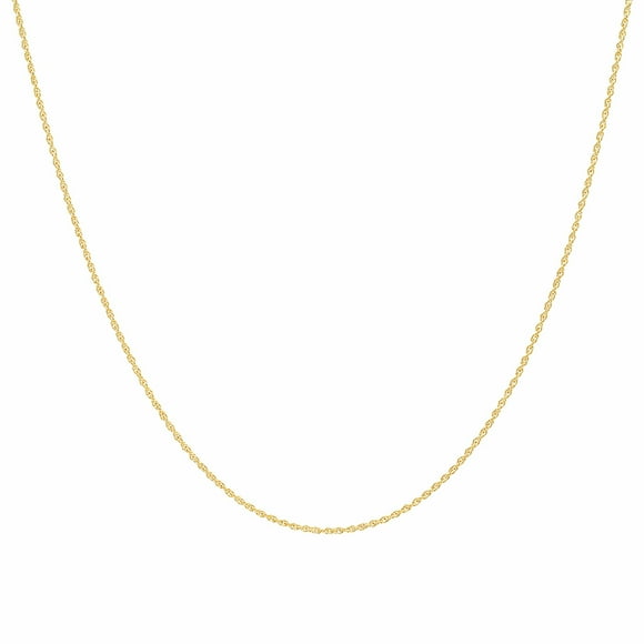 Dazzlingrock Collection 10 Karat Loose Rope Chain Necklace (18 inch), Yellow Gold