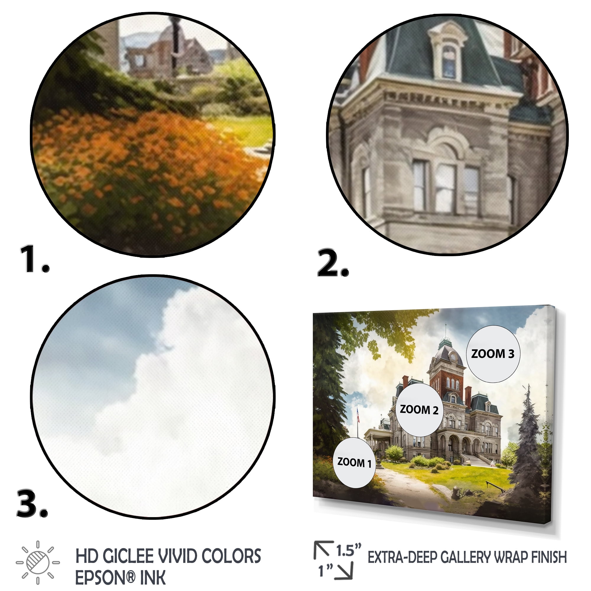 Designart City Hall Building Canvas Wall Art