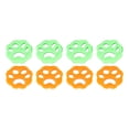 thumbnail image 2 of Eliminador de pelo para mascotas 8 piezas de silicona para lavadora recogedor de pelusas 4 naranjas 4 verdes para el hogar ANGGREK Otros, 2 of 8