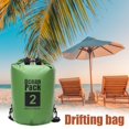 thumbnail image 4 of Bolsas A La Deriva Bolsa seca impermeable de 2 l para natación al aire libre, kayak de deriva, paquete de almacenamiento (verde), 4 of 4