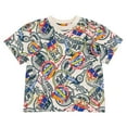 thumbnail image 6 of Hot Wheels Toddler Boys' 3-Pack Short Sleeve Tees Grey Blue Cream, 6 of 7