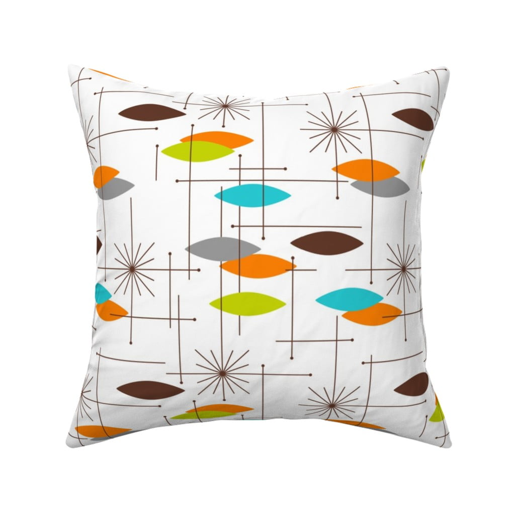 Scandinavian Retro Modern Mid Throw Pillow Cover w Optional Insert by Roostery 
