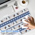 thumbnail image 4 of Long Mouse Pads for Desk,Blue Chicken Stripe Pattern Desk Mats on Top Of Desks, Desk Mouse Pad Extra Large with 3mm Non-Slip Base and Stitched Edge for Gaming,Office,Work,Home 35.4x15.7in, 4 of 5