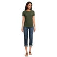 thumbnail image 3 of Time and Tru Women's Pucker Knit Tee, Sizes XS-XXXL, 3 of 5