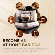 IVATION Espresso & Cappuccino Maker with Frother, 58mm Coffee Machine, Single & Double Shot, Auto Clean