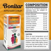 Herboganic Bonitar Appetizer Herbal Syrup - Improves Digestion, Appetite and Weight Gain 8 oz