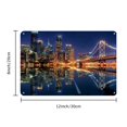 thumbnail image 3 of 1pc San Francisco Bay Bridge Reflection, Frameless Iron Wall Art, Weather-Resistant Metal Decor, 8x12 Inches, Pre-Drilled for Easy Hanging, 3 of 7